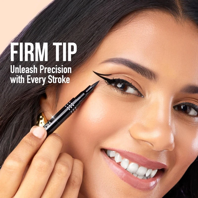 Hilary Rhoda Deep Black Sketch Eyeliner | Waterproof | Deep Black Matte Finish | Smudge-Proof & Long-Lasting Eyeliner for Women | Quick Dry | One Stroke Precision Tip | 1.2g thumbnail 4